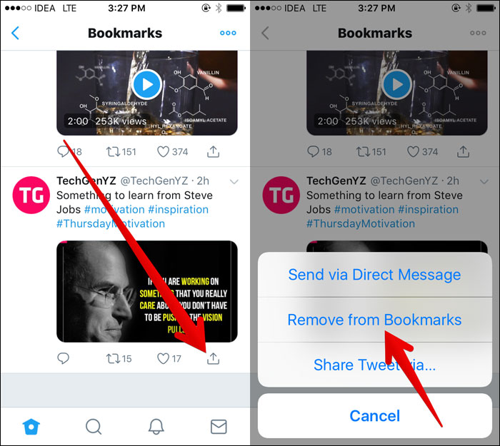 How to Remove Saved Tweets from Bookmarks