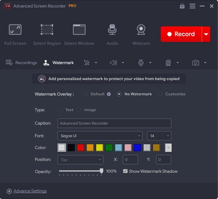 Advanced Screen Recorder pro